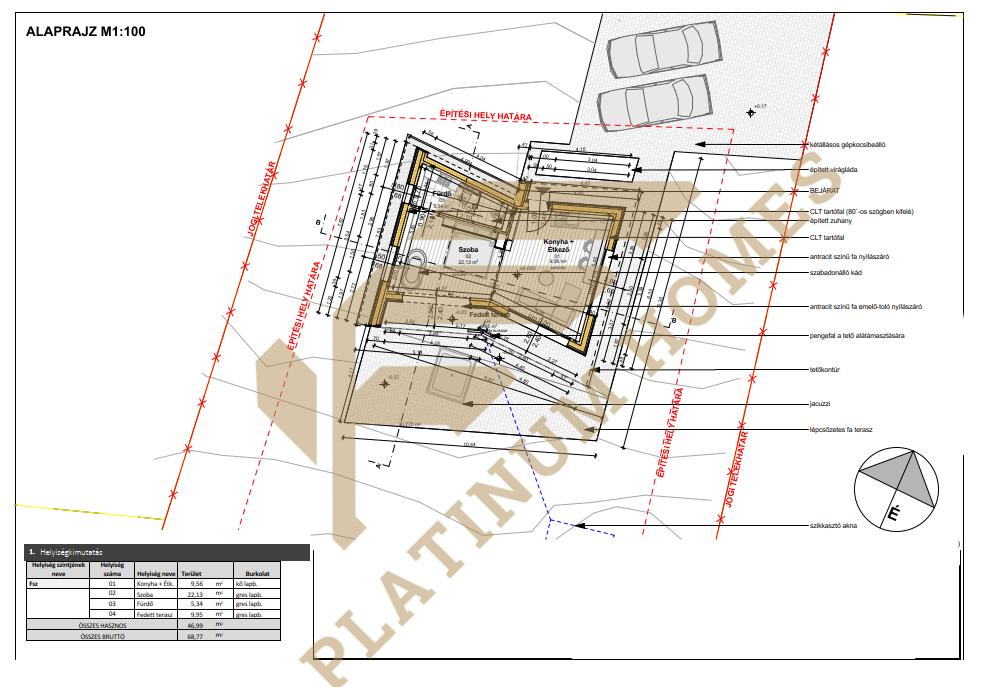 Balatonalmádi – Premium Cabin House – Floor plans 1
