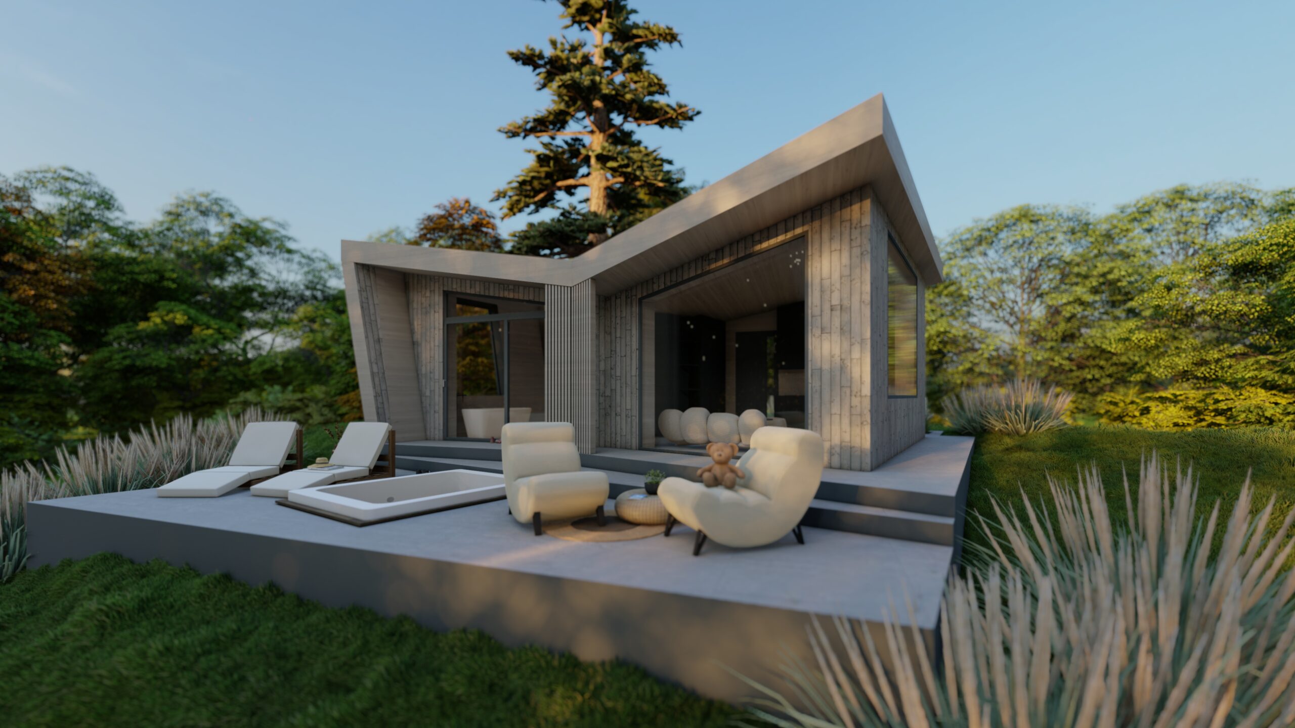 Balatonalmádi – Premium Cabin House – Renderings 1