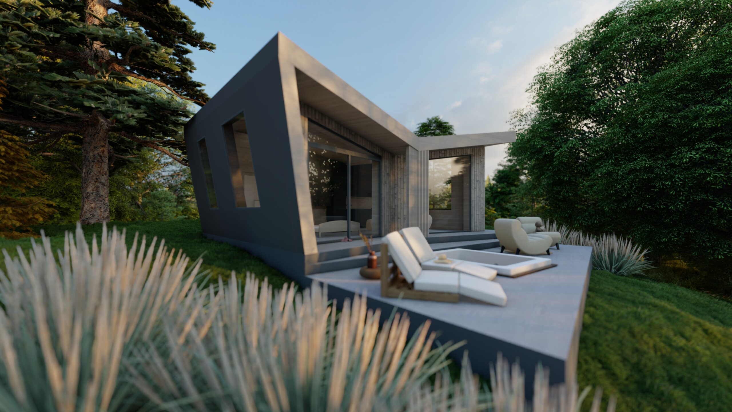 Balatonalmádi – Premium Cabin House – Renderings 2
