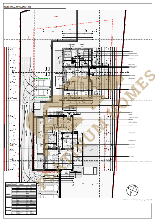 Balatonalmádi – Premium-Mehrfamilienhaus mit 4 Einheiten – Grundrisse 1