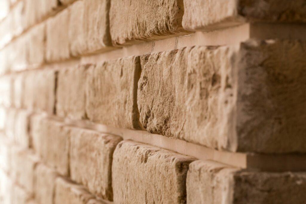 brick wall in diagonal
